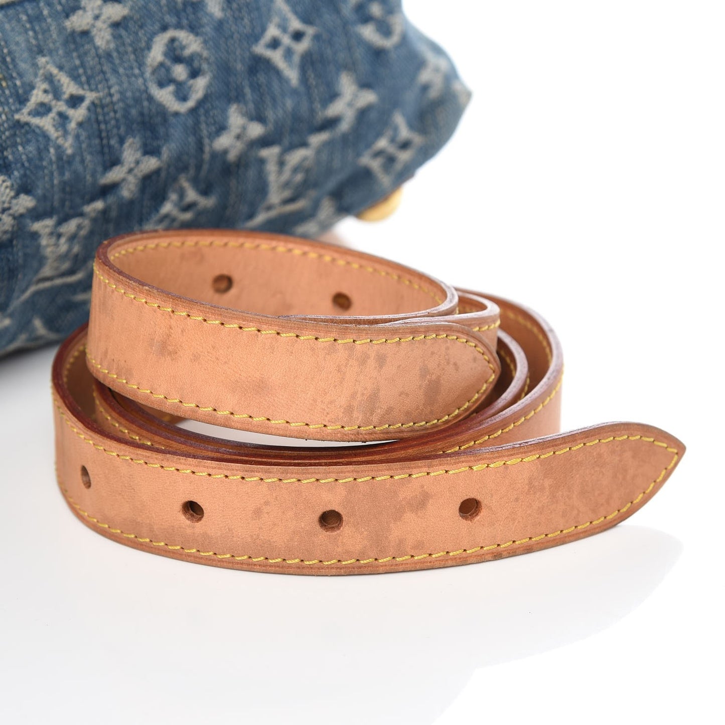 Monogram Denim Baggy PM Blue