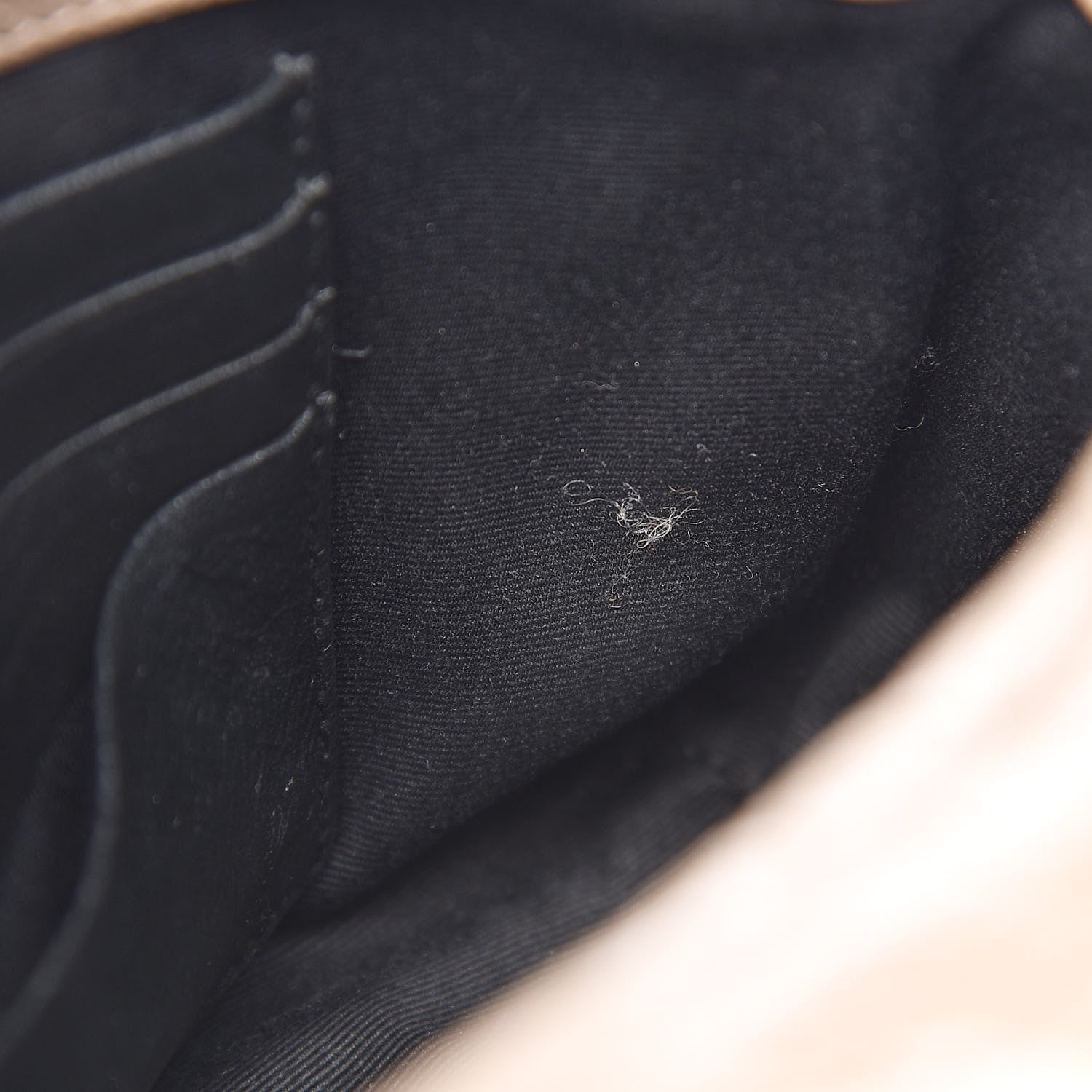 Saint Laurent Crinkled Calfskin Matelasse Monogram Niki Chain Wallet Dusty Grey 7 of 10