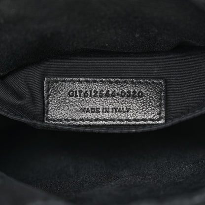 Saint Laurent Calfskin Matelasse Monogram Monochrome Lou Camera Bag Black 7 of 18