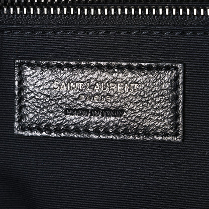 Saint Laurent Crinkled Calfskin Matelasse Monogram Large Niki Chain Satchel Fog 6 of 10