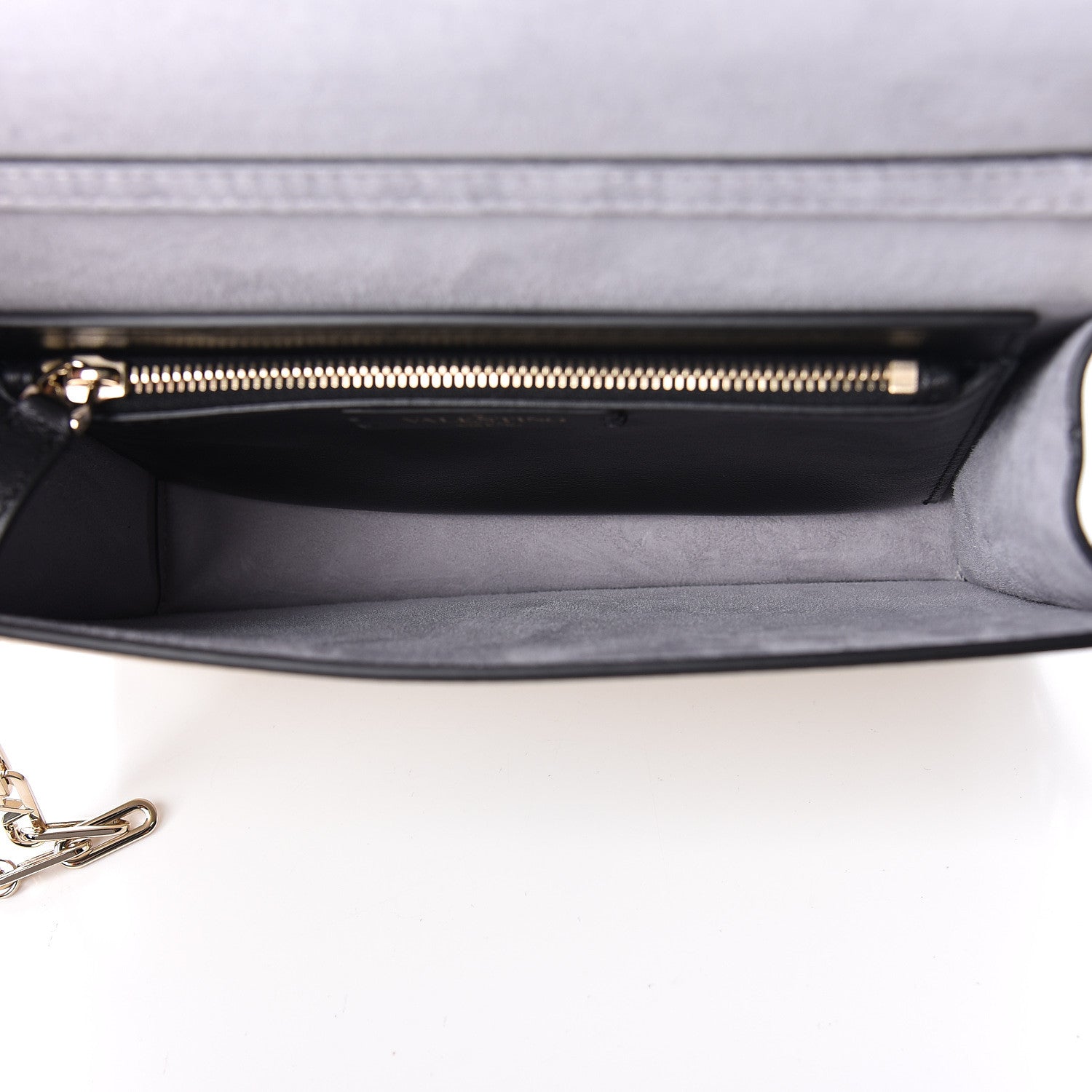 Valentino Garavani Metallic Nappa Small VCase Bag Platinum 7 of 10