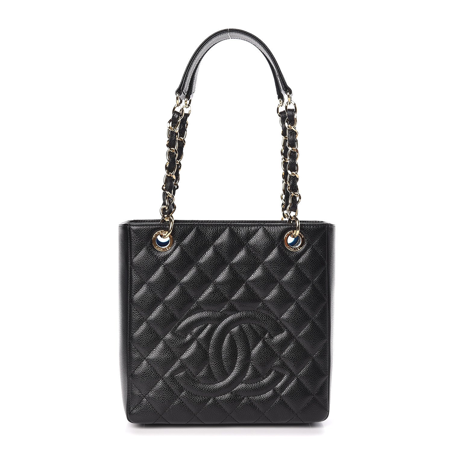 Chanel Caviar Quilted Petit Shopping Tote PST Black 1 of 11