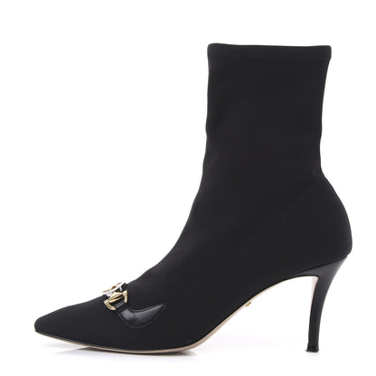 Gucci Stretch Fabric Calfskin Zumi Sock Boots 38 Black 1 of 8