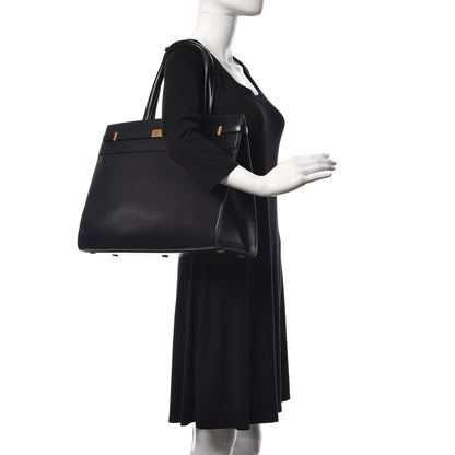 Saint Laurent Calfskin Medium Manhattan Shopper Tote Black 2 of 9