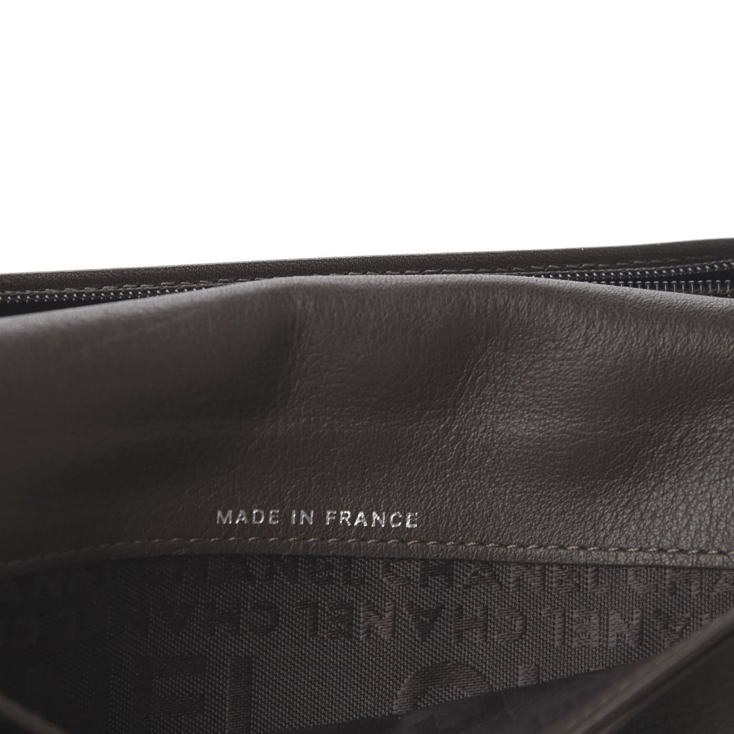 Chanel Grained Patent CC Yen Wallet Brown 11 of 13