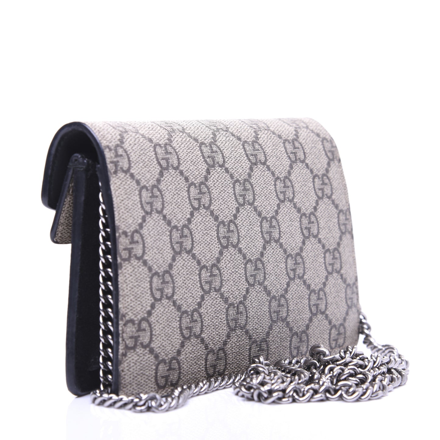 GG Supreme Monogram Super Mini Dionysus Shoulder Bag Black