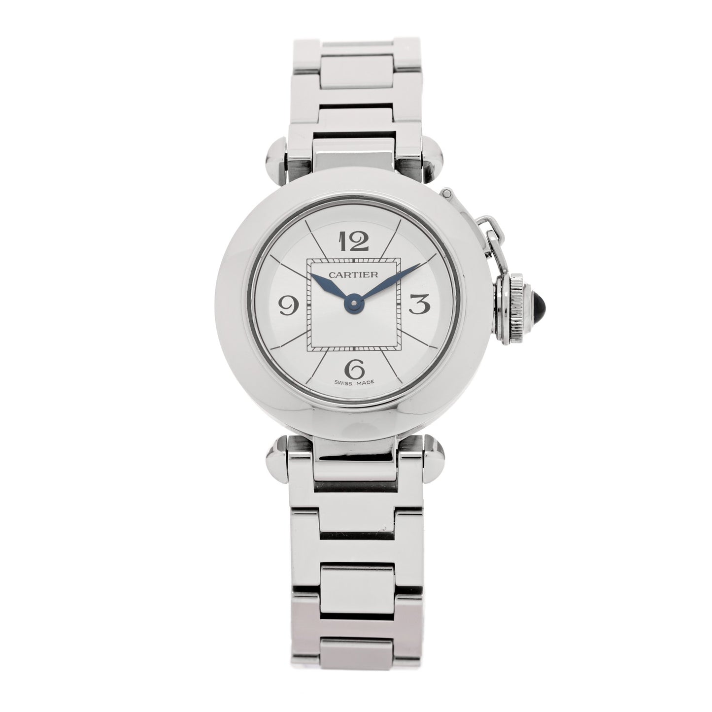 Stainless Steel 27mm Miss Pasha Quartz Watch Silver