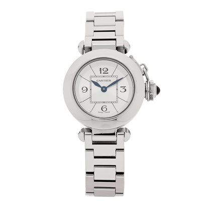 Cartier Stainless Steel 27mm Miss Pasha Quartz Watch Silver 1 of 4