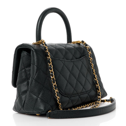 Chanel Caviar Quilted Mini Coco Handle Flap Black 3 of 15