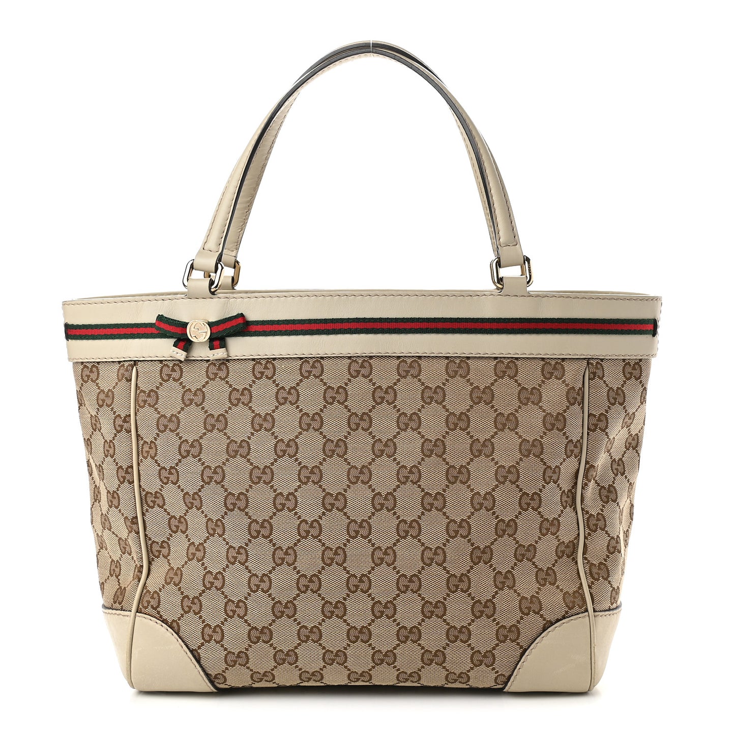 Monogram Web Medium Mayfair Tote Gold