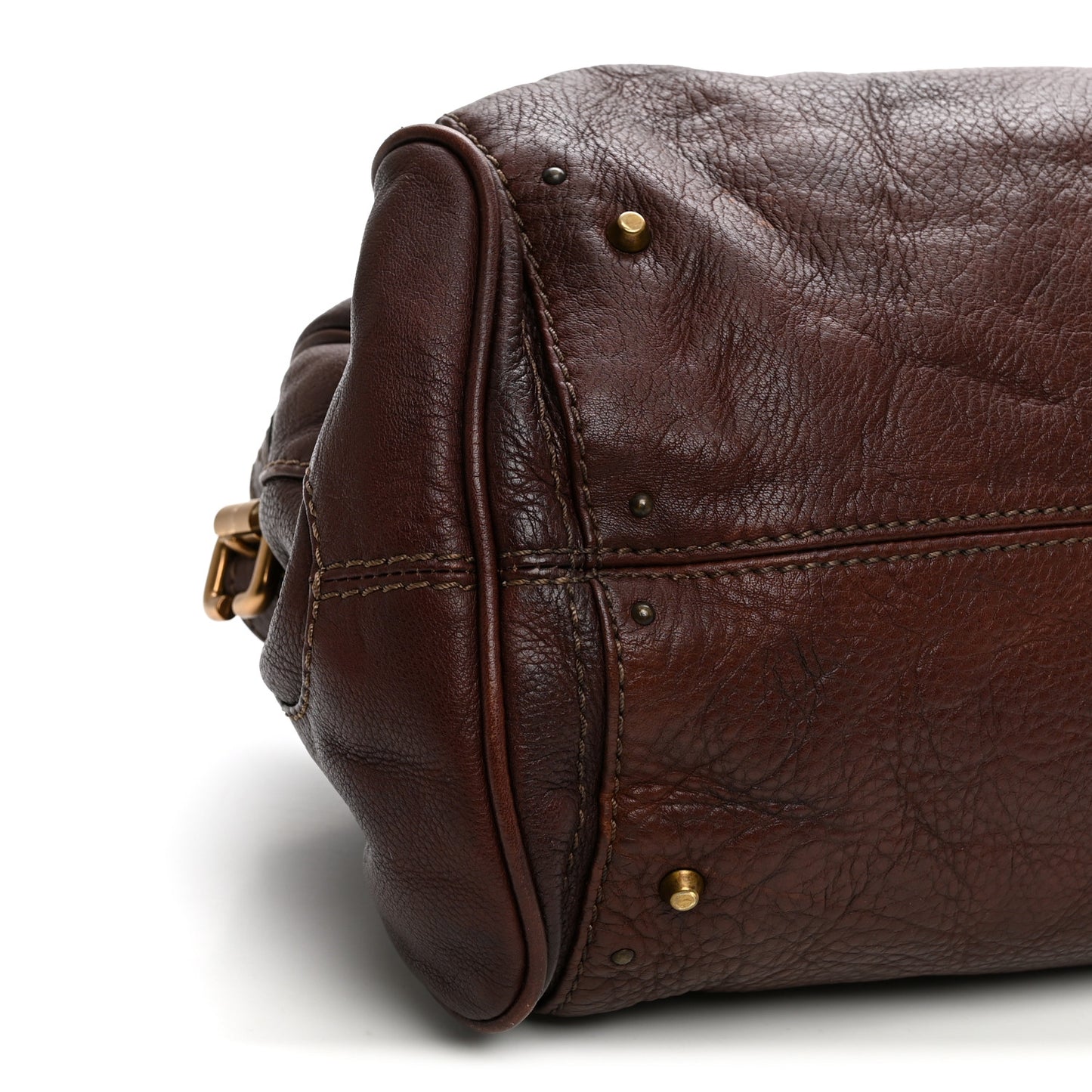 Calfskin Medium Paddington Satchel Burgundy
