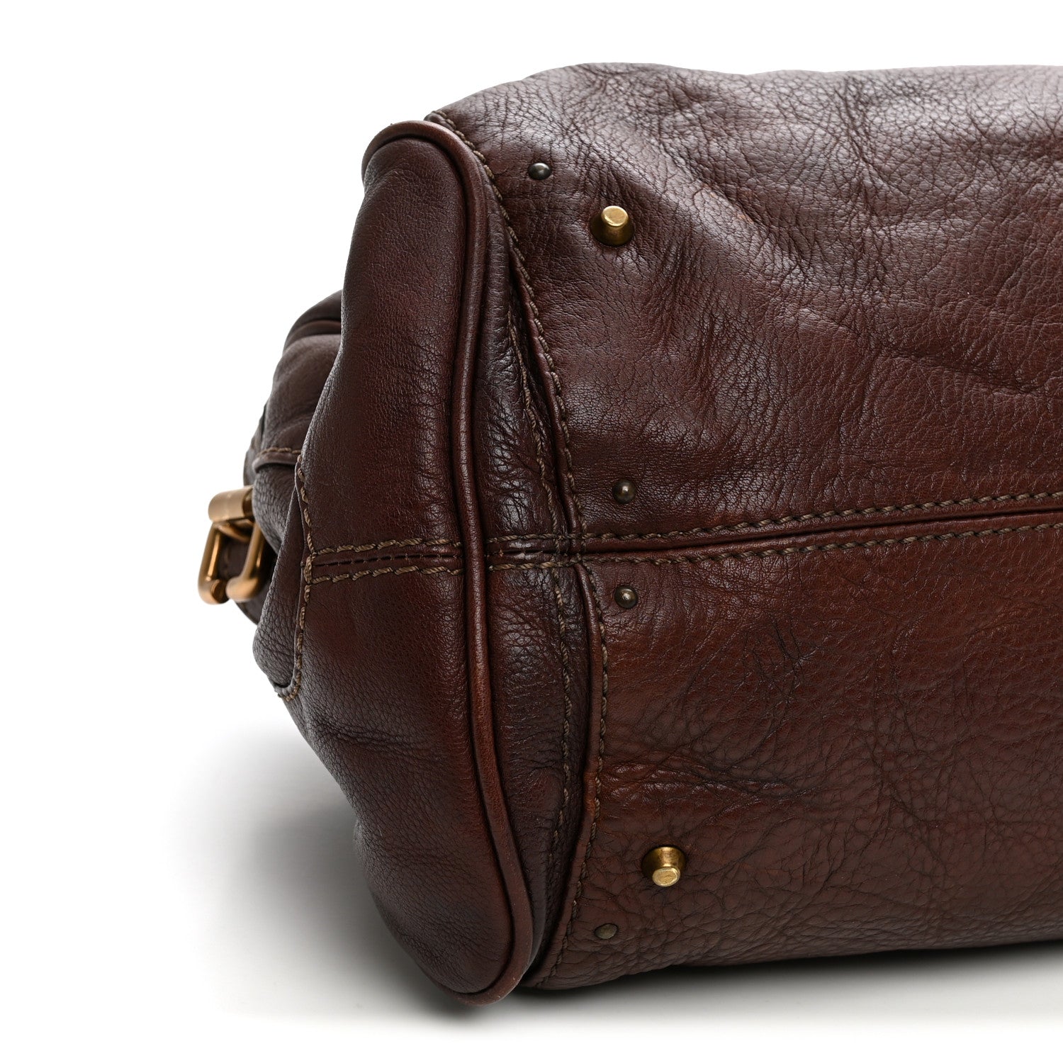 Chloe Calfskin Medium Paddington Satchel Burgundy 8 of 15