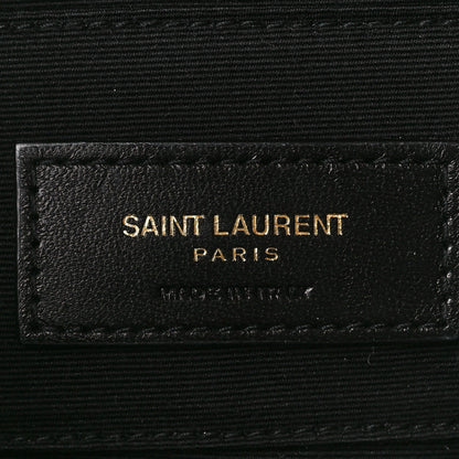 Saint Laurent Grained Lambskin Quilted Mini Becky Double Zip Bag Dark Beige 7 of 13
