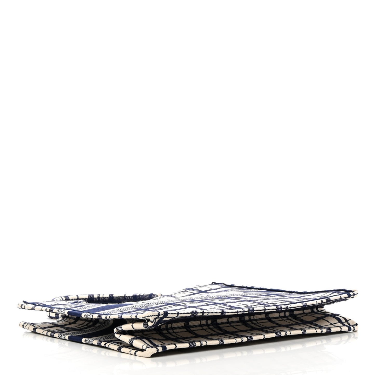 Canvas Embroidered Large Check'n'Dior Book Tote Blue