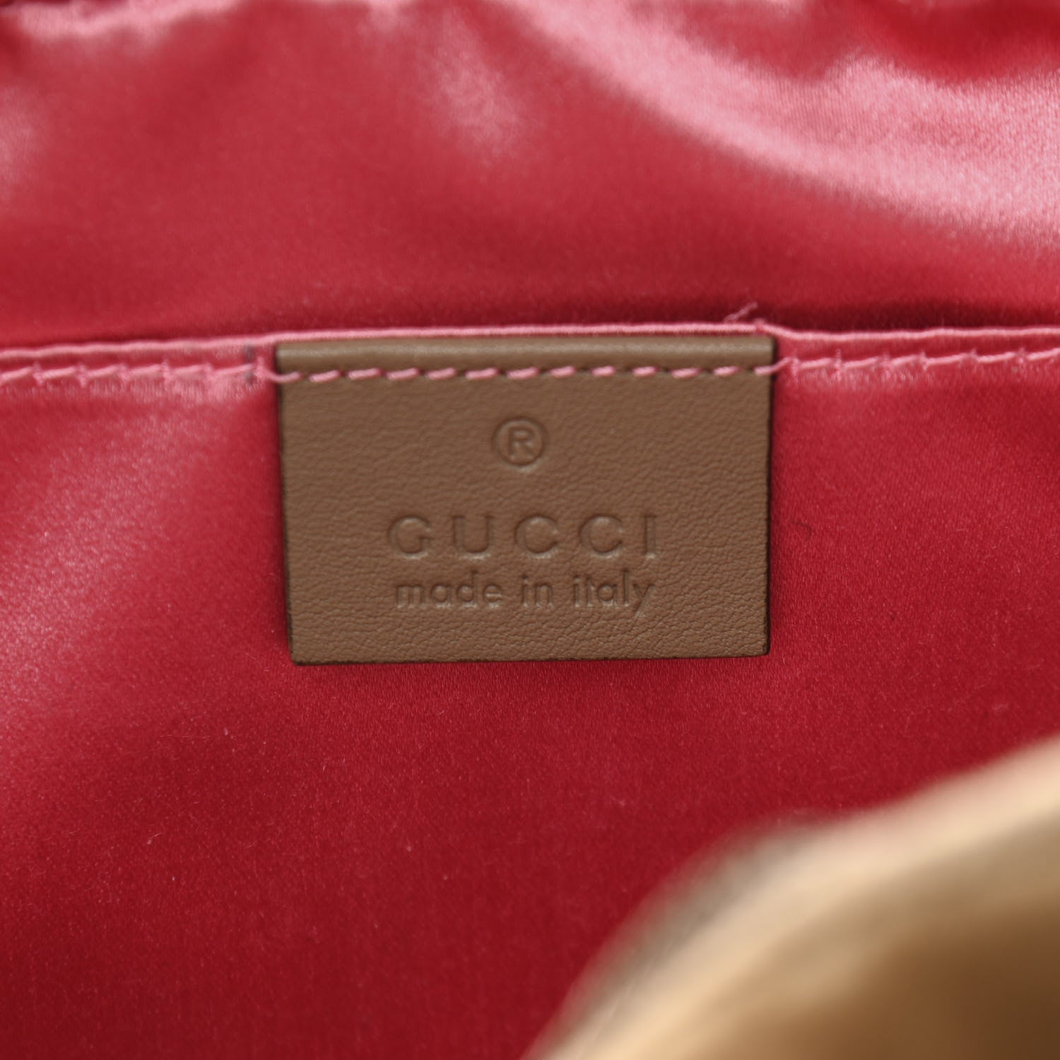 Gucci Velvet Matelasse Small GG Marmont Chain Shoulder Bag Taupe 6 of 11