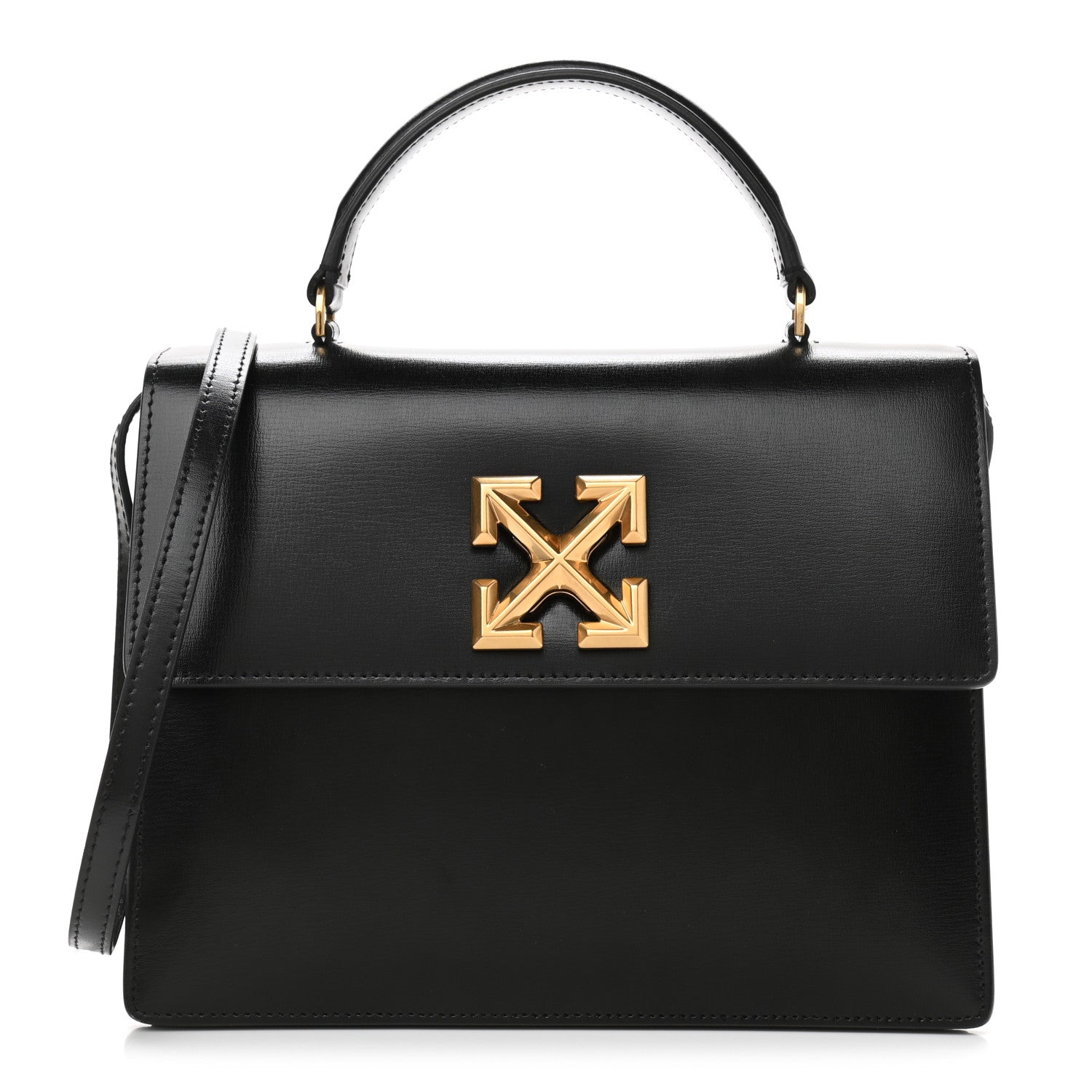 Off-White Calfskin Jitney 4.3 Bag Black 1 of 9