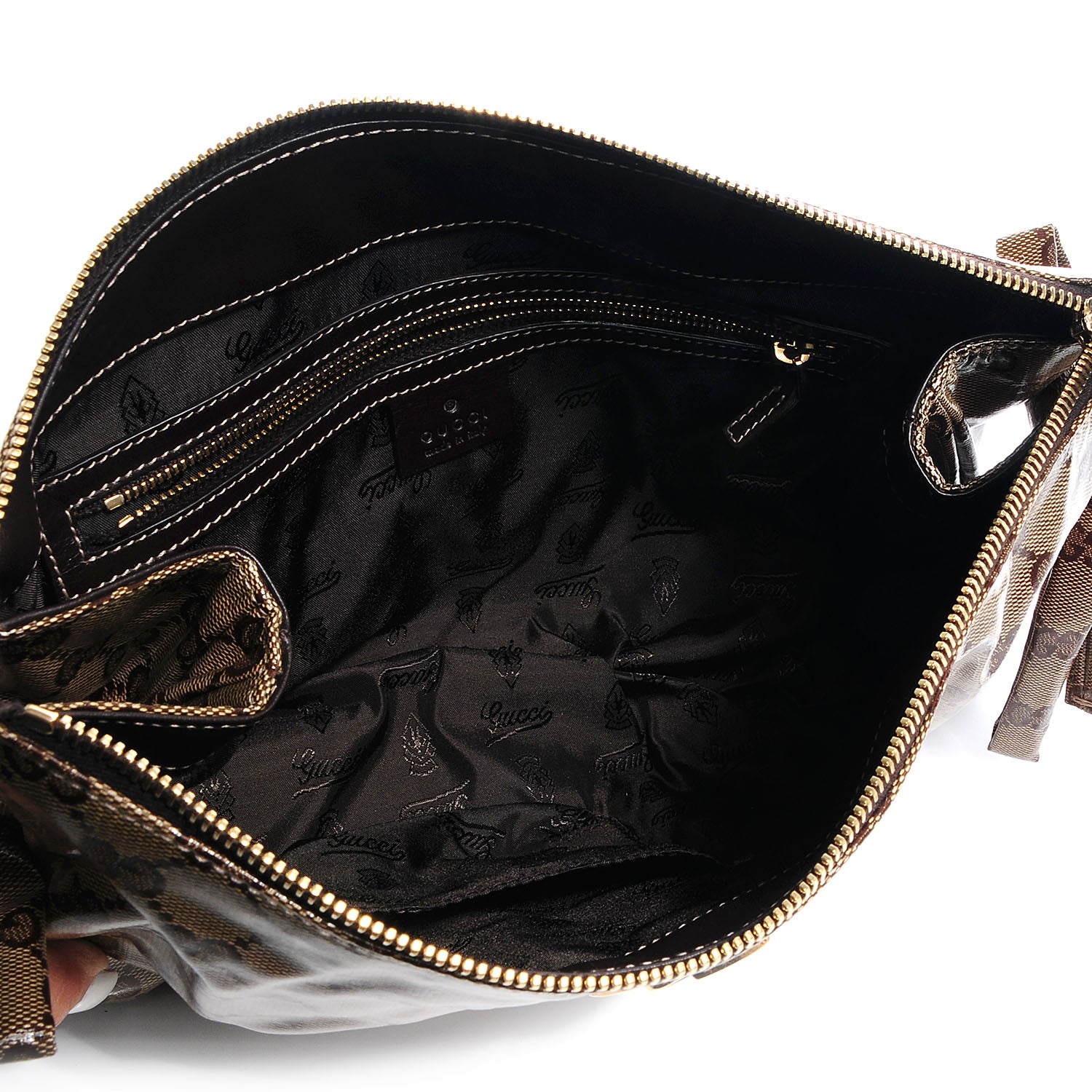 Gucci Crystal Monogram Large Hysteria Clutch 5 of 7
