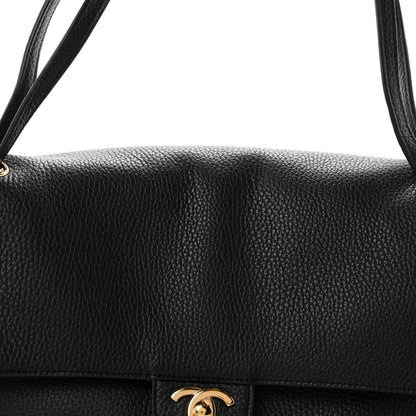 Chanel Grained Calfskin Small Souplissimo Maxi Flap Black 8 of 11