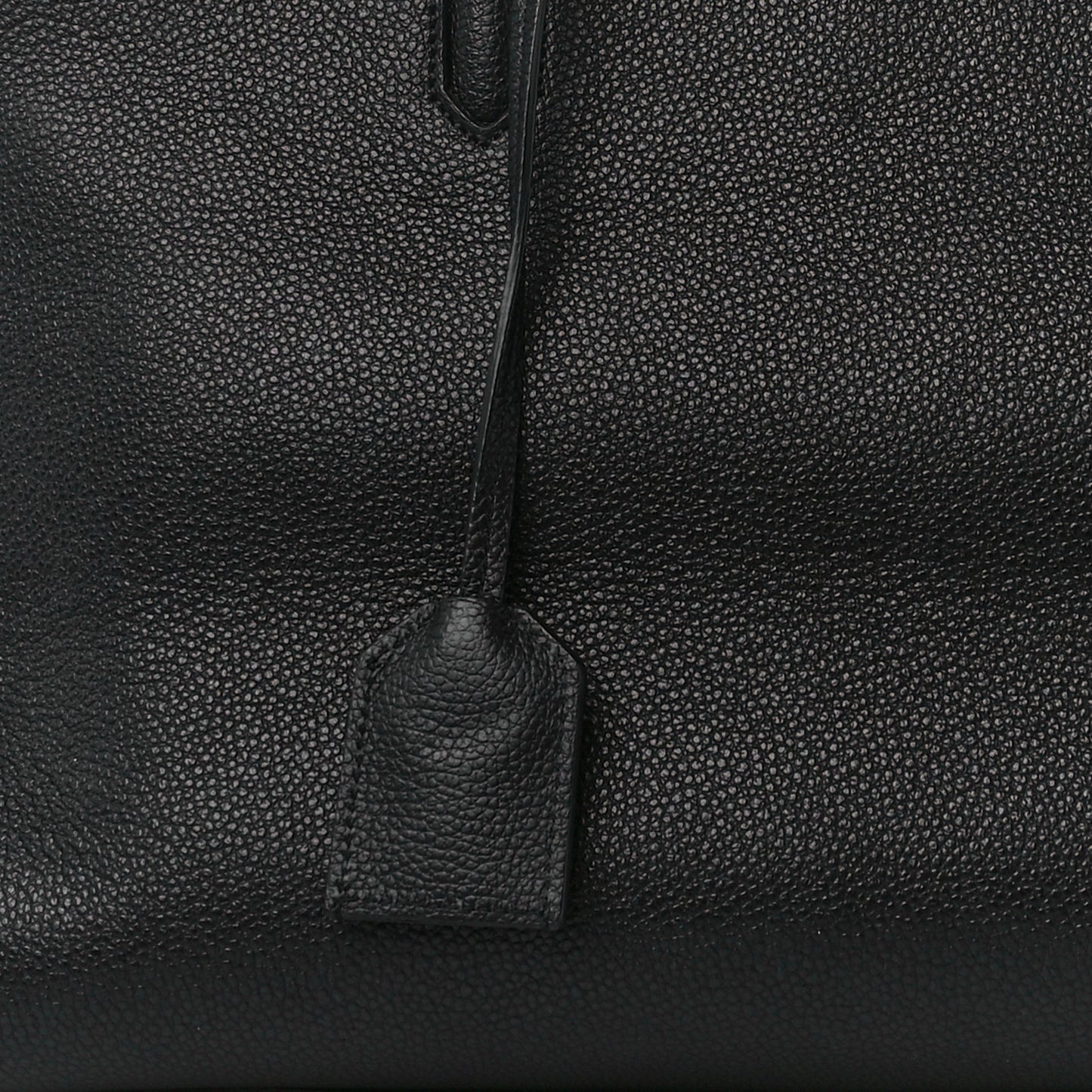 Grained Calfskin Small Cabas Rive Gauche Black