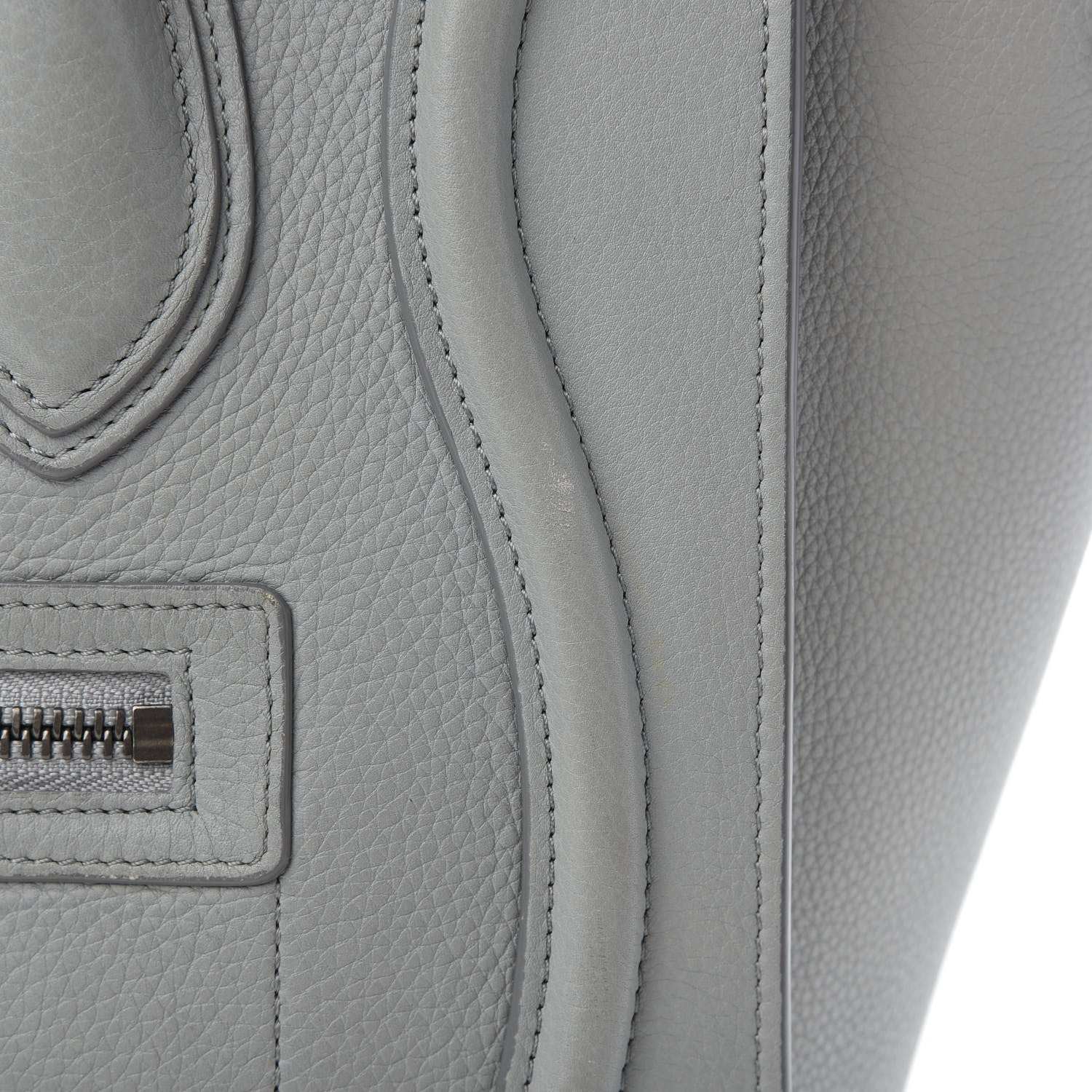 Celine Baby Drummed Calfskin Micro Luggage Sky 12 of 14