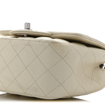 Chanel Iridescent Caviar Quilted Mini Square Flap White 10 of 10