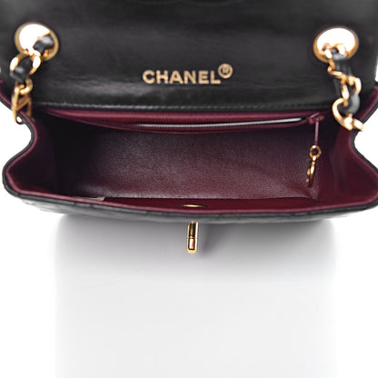 Chanel Lambskin Quilted Mini Square Flap Black 5 of 10