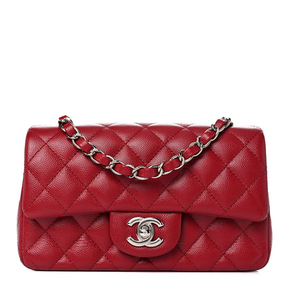 Chanel Caviar Quilted Mini Rectangular Flap Red 1 of 11