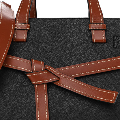Loewe Calfskin Small Gate Tote Pecan Black 7 of 13