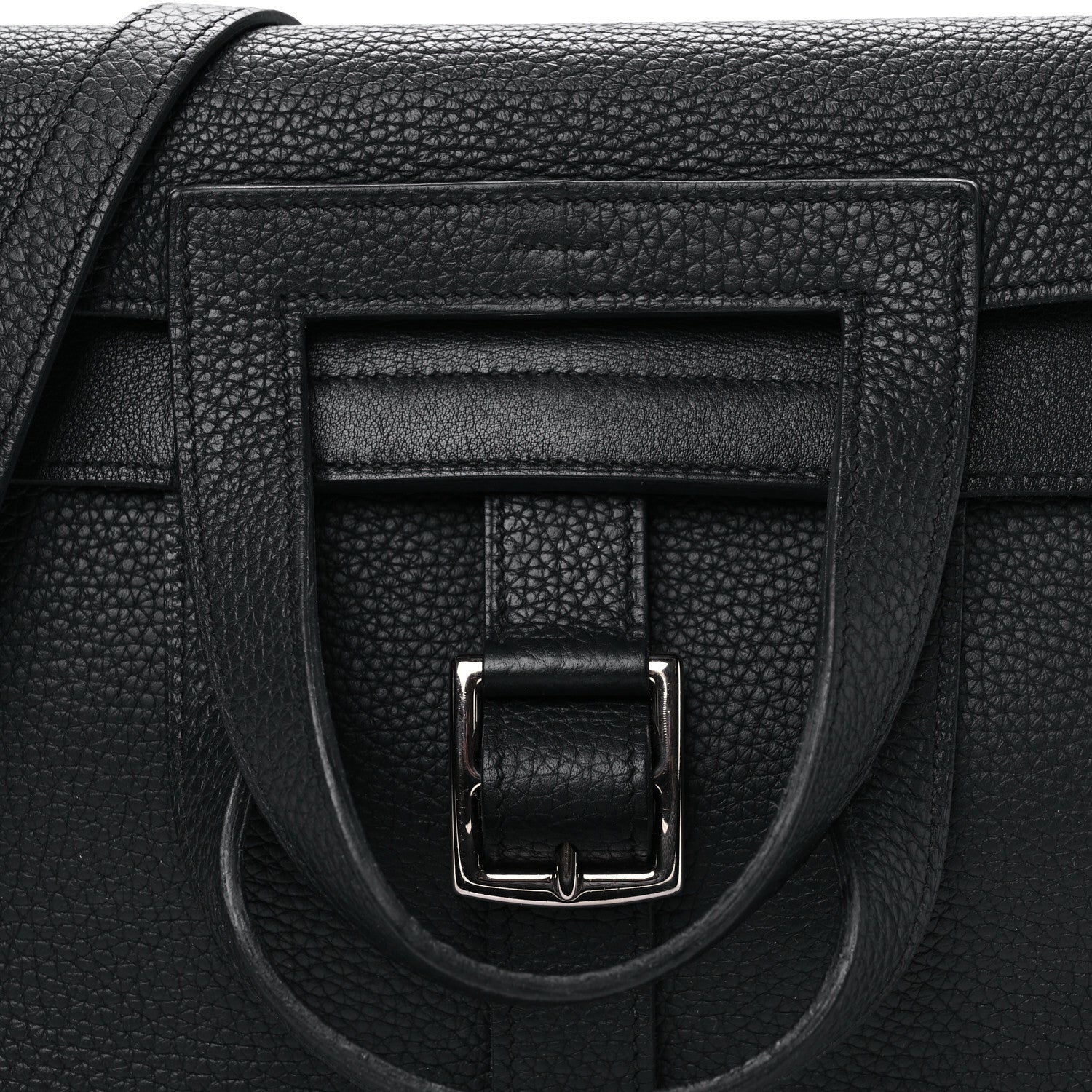 Hermes Taurillon Clemence Halzan 31 Black 8 of 10