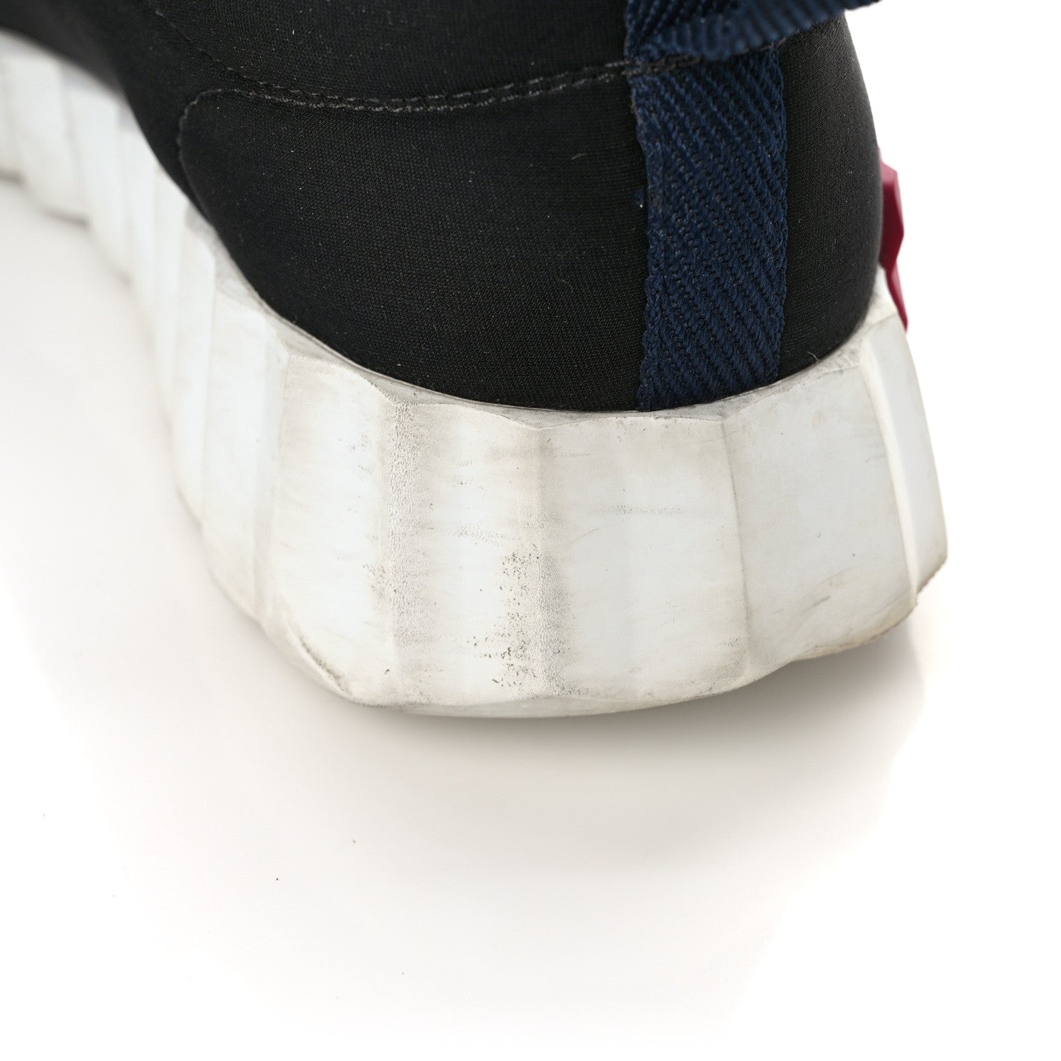 Hermes Technical Canvas Suede Goatskin Womens Bouncing Sneakers 36 Black Gris Osmium 9 of 10