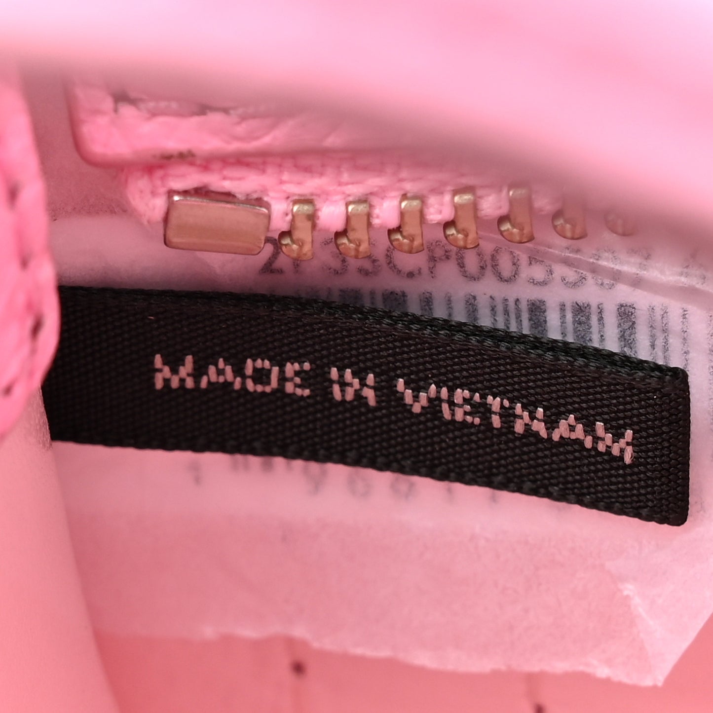 Grained Calfskin Nano Bag Charm The Tote Bag Fluro Candy Pink