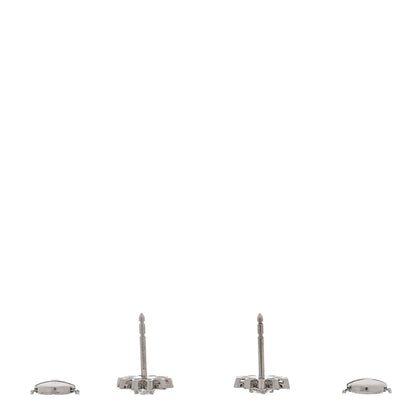 Tiffany Platinum Diamond Daisy Flower Earrings 3 of 5