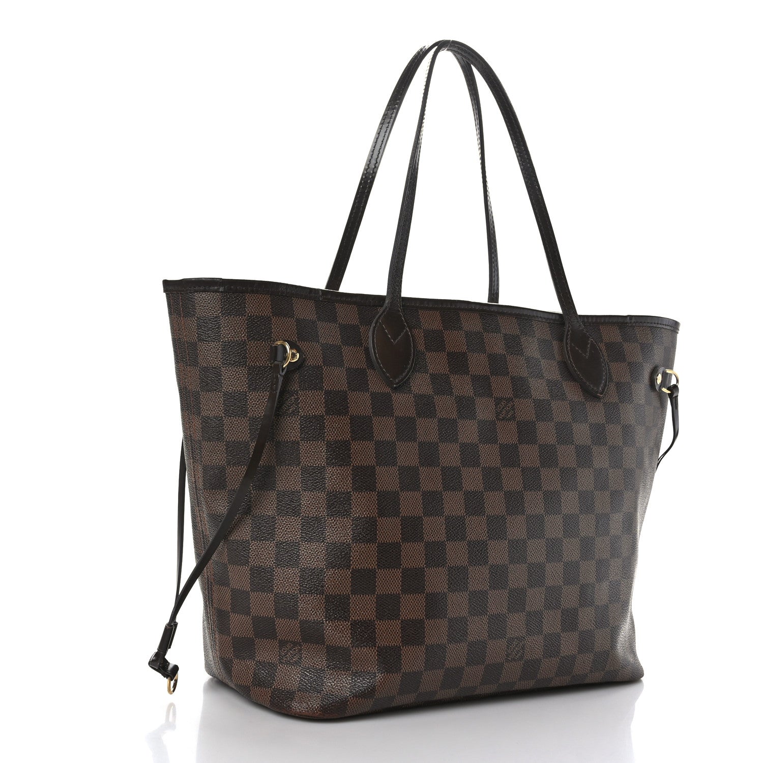 Louis Vuitton Damier Ebene Neo Neverfull MM Rose Ballerine 4 of 11