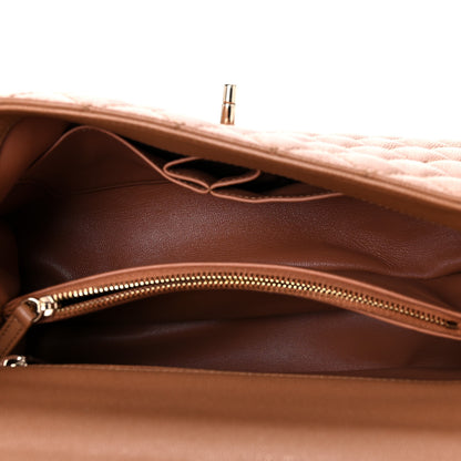 Chanel Caviar Quilted Small Coco Handle Flap Brown 5 of 12