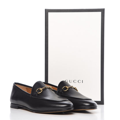 Gucci Calfskin Womens Jordaan Loafers 37 Black 8 of 8