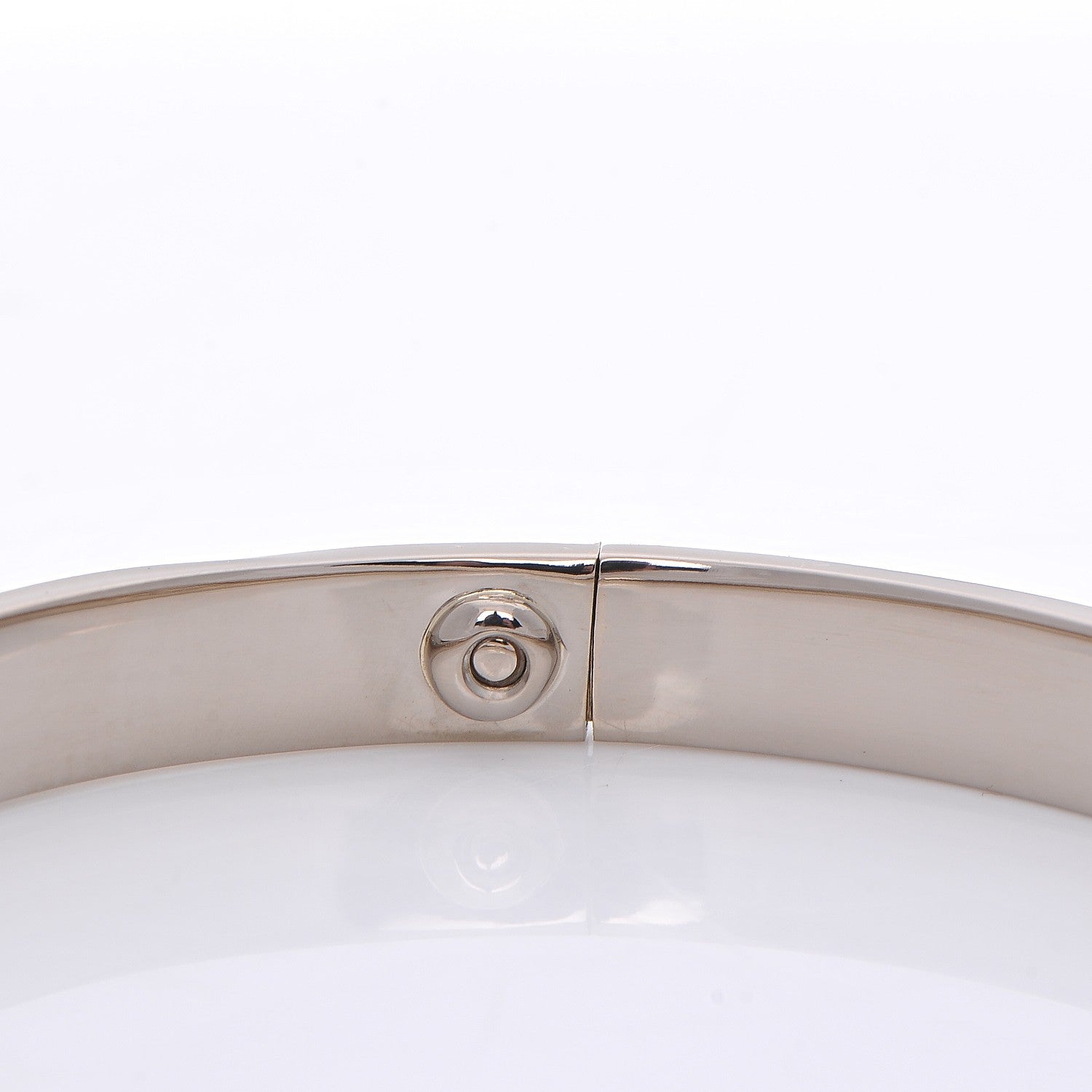 Cartier 18K White Gold LOVE Bracelet 19 5 of 8