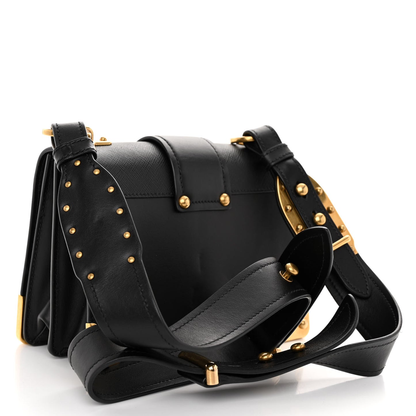 City Calf Saffiano Cahier Bag Black