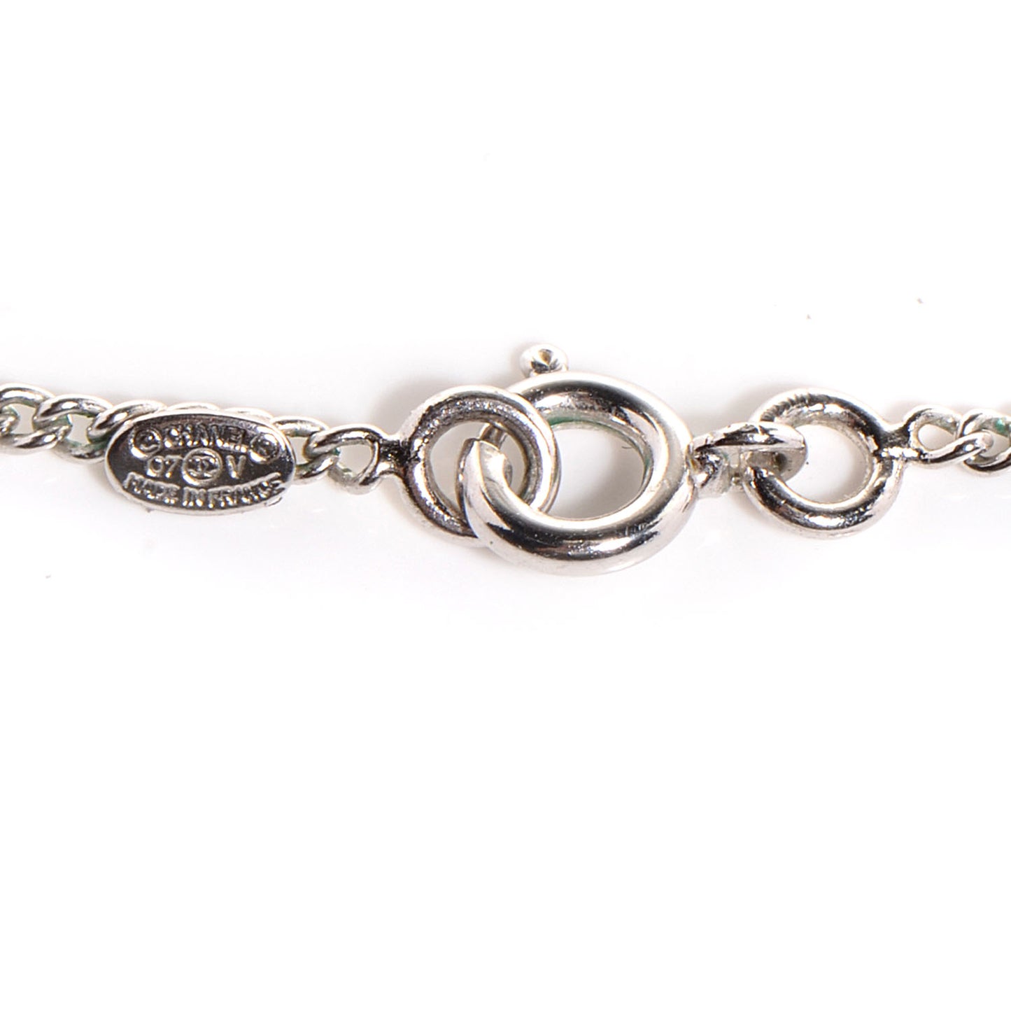 Crystal CC Timeless Necklace Silver