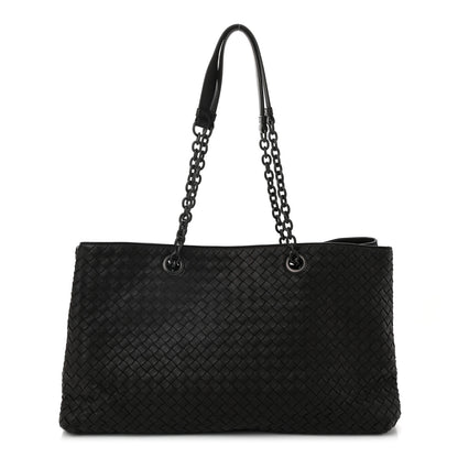 Bottega Veneta Nappa Intrecciato Large Classic Chain Strap Tote Ebano 1 of 11