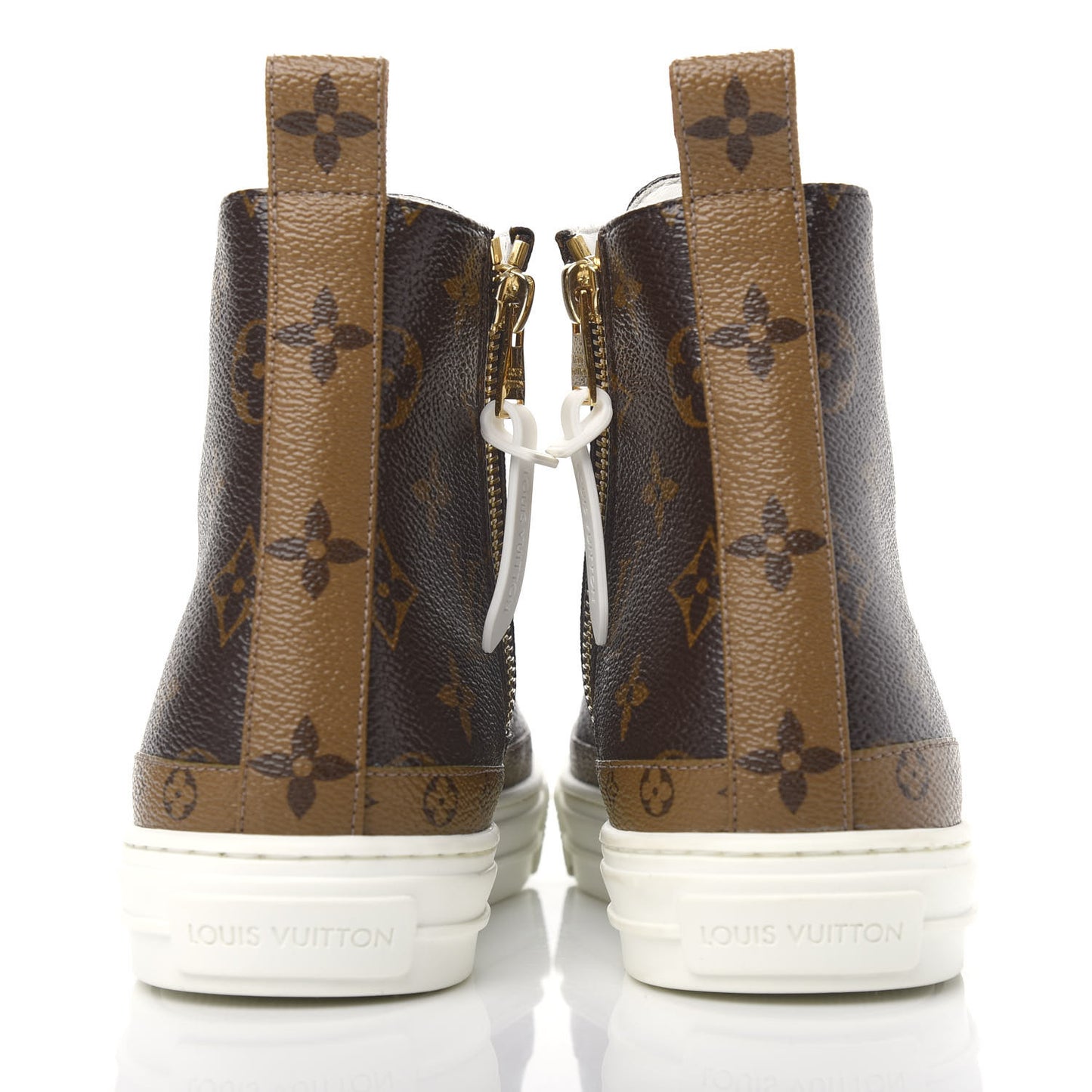 Patent Reverse Monogram Stellar Sneaker Boots 37
