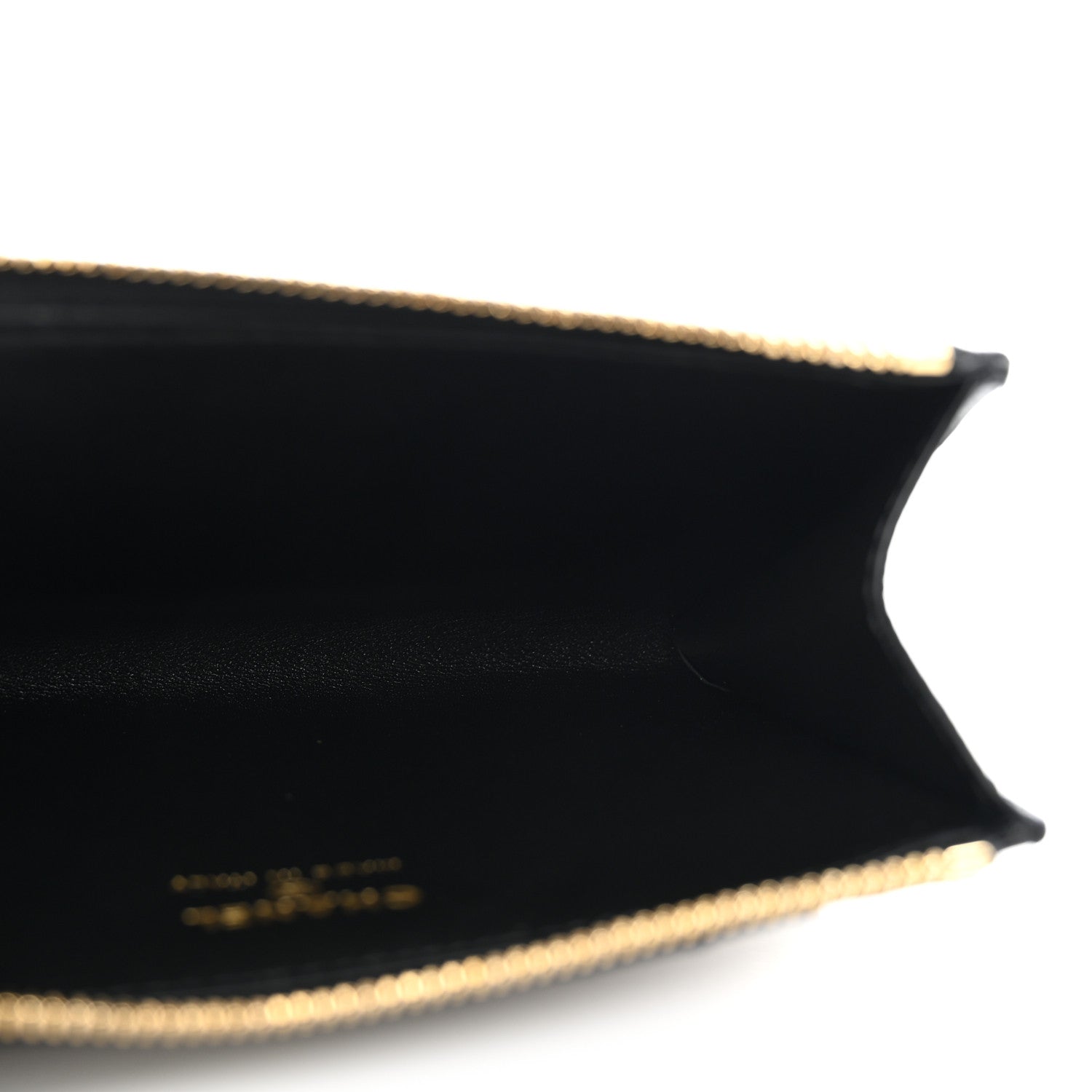 Chanel Calfskin Lizard Embossed Zip Card Holder Black 5 of 8
