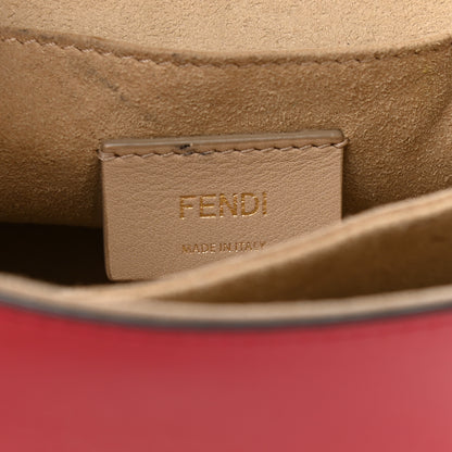 Fendi Vitello Liberty FF 1974 Embossed Kan I Shoulder Bag Fragola 8 of 17