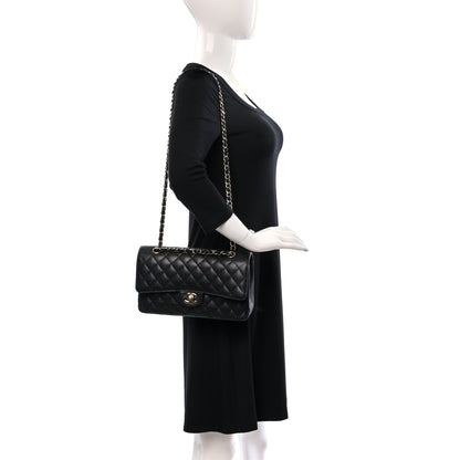 Chanel Caviar Quilted Medium Double Flap Black 2 of 9