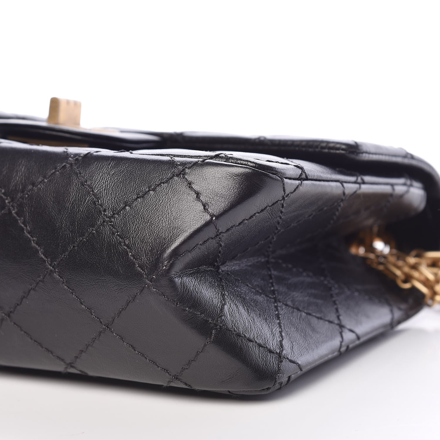 Chanel Aged Calfskin Quilted 2.55 Reissue 224 Flap Black 7 of 11