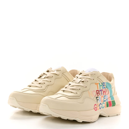 Gucci X THE NORTH FACE Apollo Calfskin Mens Rhyton Sneakers 7 Ivoire 3 of 11