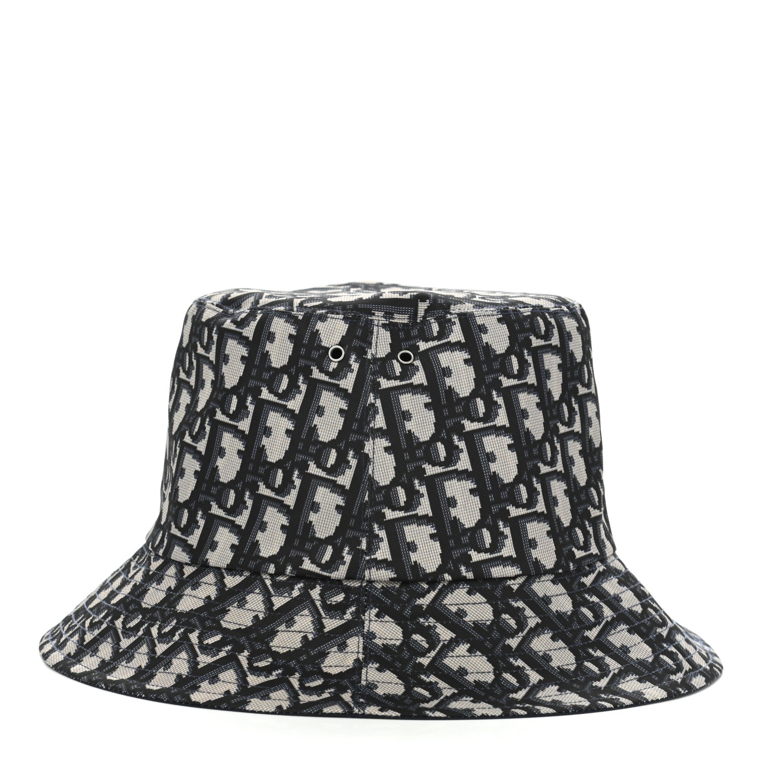 Christian Dior Oblique Reversible Teddy-D Brim Bucket Hat 58 Blue 8 of 15