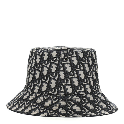 Christian Dior Oblique Reversible Teddy-D Brim Bucket Hat 58 Blue 8 of 15