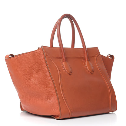 Celine Supple Calfskin Medium Phantom Luggage Orange 3 of 16