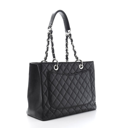 Chanel Caviar Quilted Grand Shopping Tote GST Black 3 of 11
