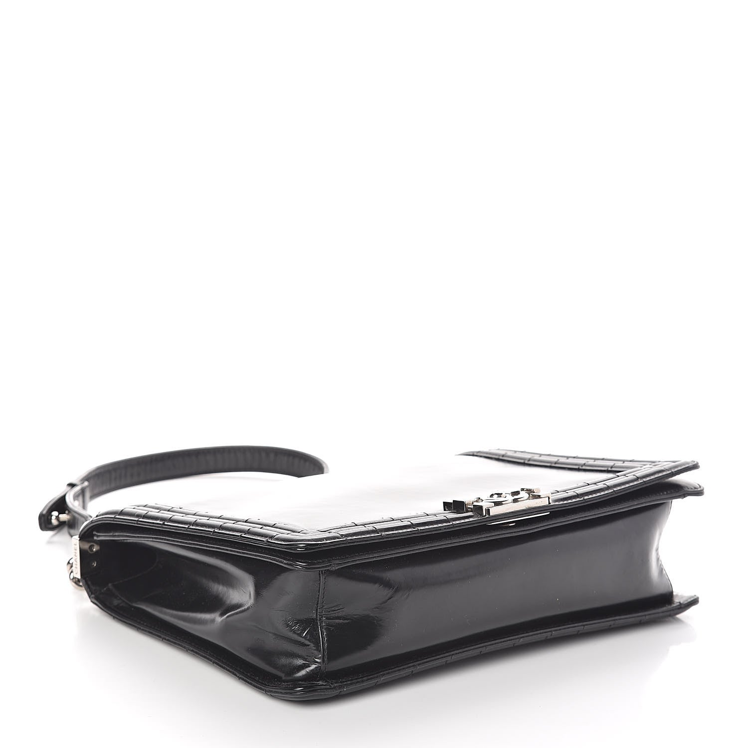 Chanel Glazed Calfskin Large Boy Flap Black 4 of 13